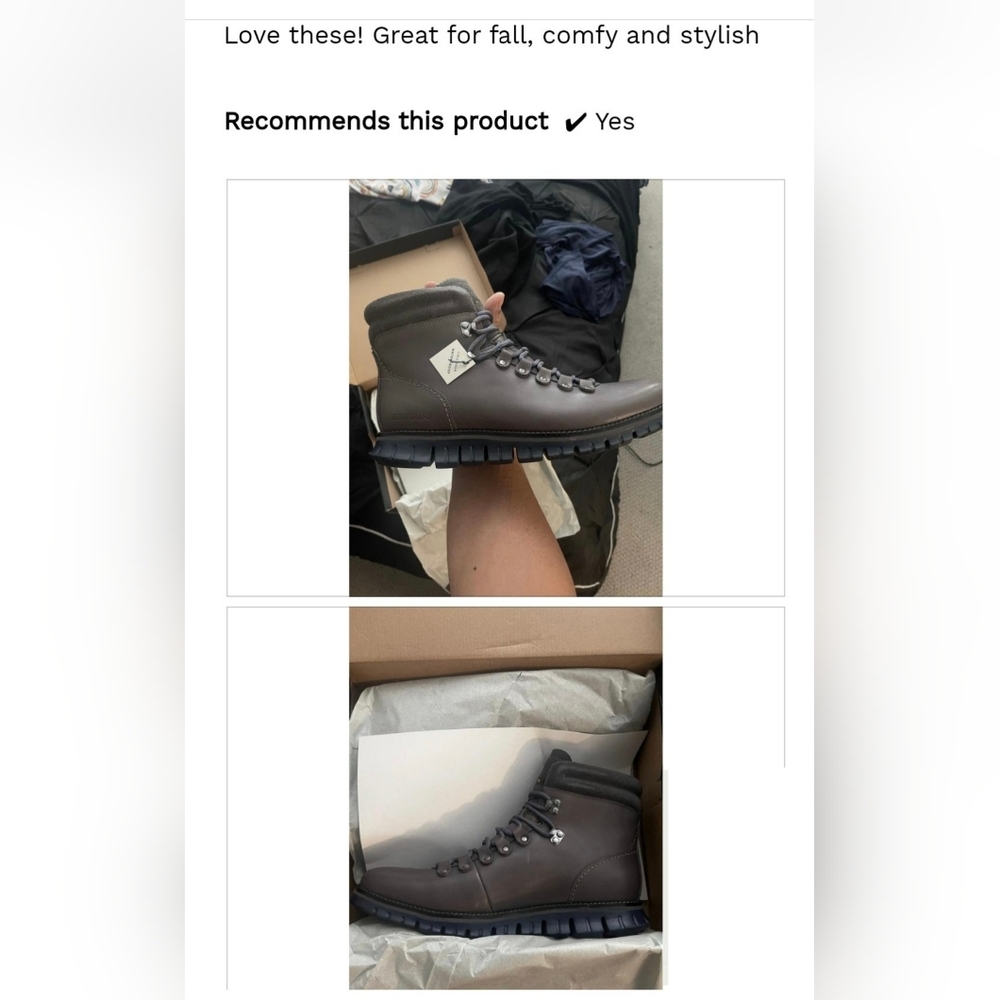 Cole Haan Genuine Leather Waterproof Hiking Boots - Picture 8 of 16